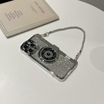 Retro sparkling diamond camera