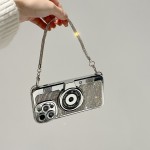 Retro sparkling diamond camera